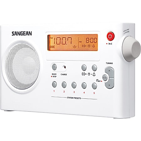 Sangean PR-D7 Digital Rechargeable AM/FM Radio - 5 x AM, 5 x FM Presets