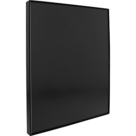 Lorell Snap Plate Architectural Sign - 8.5" Width x 11" Height - Rectangular Shape - Surface-mountable - Easy Readability, Injection-molded, Easy to Use - Plastic - Black - 1 Each