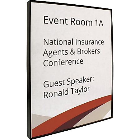 Lorell Snap Plate Architectural Sign - 1 Each - 8.5 Lorell Snap Plate Architectural Sign - 1 Each - 8.5