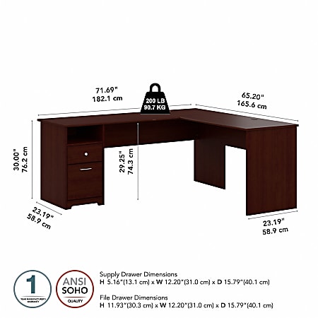 Office depot sales l shaped desk