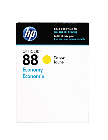 HP 88 Economy-Yield Yellow Ink Cartridge (D8J39AN)