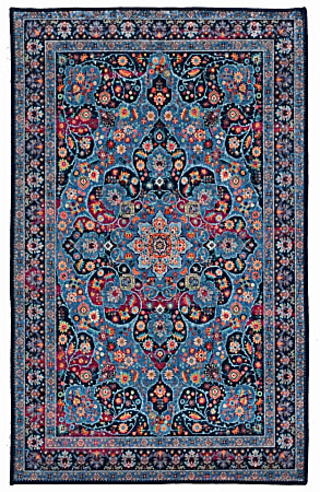 Linon Innova Area Rug, 26"H x 38"W, Mayhew Navy/Blue