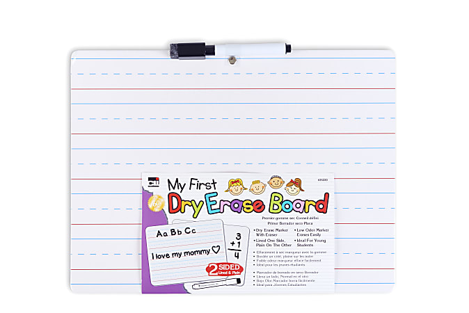 Charles Leonard Dry Erase Lapboard Class Pack Plain 1 Sided Boards Markers  Erasers Pack Of 12 - Office Depot
