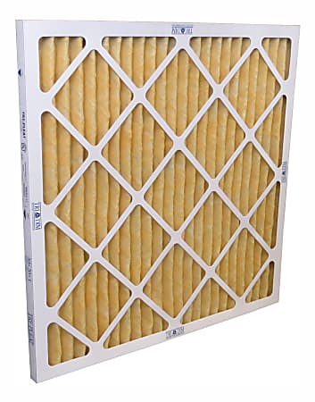 Tri-Dim Pro HVAC Pleated Air Filters, Merv 11, 24" x 24" x 1", Case Of 12