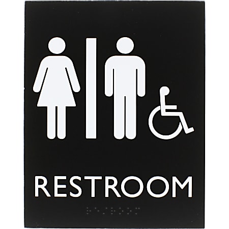 Lorell Women's Restroom Sign - 1 Each - Women Print/Message - 6.4 Lorell Women's Restroom Sign - 1 Each - Women Print/Message - 6.4
