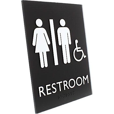 Lorell Women's Restroom Sign - 1 Each - Women Print/Message - 6.4 Lorell Women's Restroom Sign - 1 Each - Women Print/Message - 6.4
