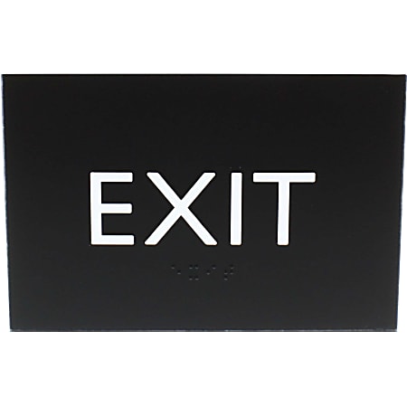 Lorell Exit Sign - 1 Each - 4.5"