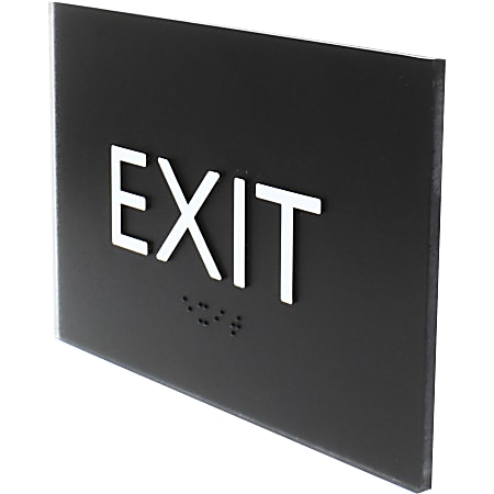 Lorell Exit Sign - 1 Each - 4.5 Lorell Exit Sign - 1 Each - 4.5