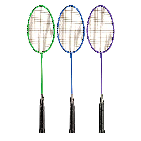 Champion Sports Badminton Racket Set 26 H x 8 W x 1 D Assorted Colors Set  Of 6 Rackets - Office Depot