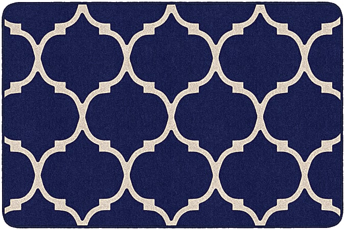 Flagship Carpets Moroccan Trellis Rectangular Rug, 48" x 72", Blue