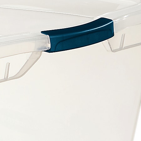 Rubbermaid Clever Store Basic Latch Storage Bin with Lid - Clear