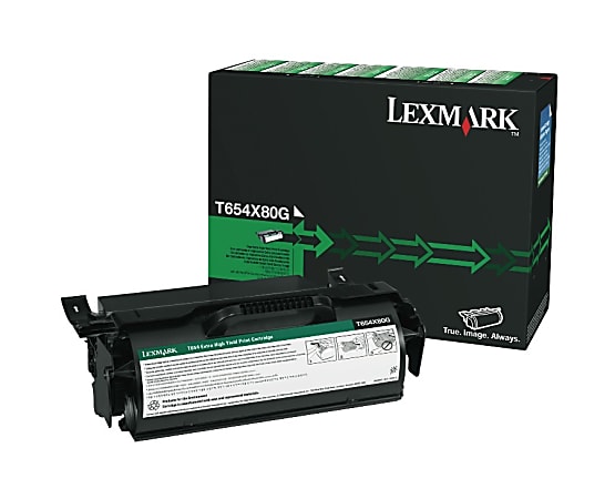 Lexmark™ T654X80G Remanufactured Black Toner Cartridge