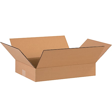 Office Depot® Brand Corrugated Boxes, 3"H x 12"W x 16"D, Kraft, Pack Of 25