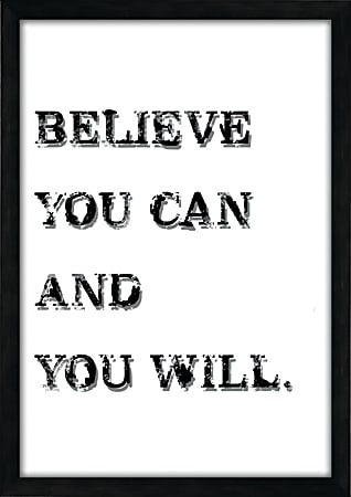 PTM Images Framed Wall Art, Believe, 20 1/2"H x 14 1/2"W