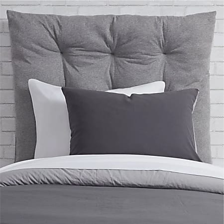 Dormify Spencer Sweatshirt Cushioned Headboard, Twin/Twin XL, Gray