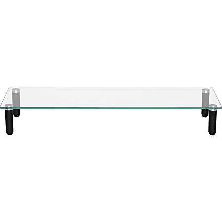 Lorell 4-leg Single-Shelf Monitor Stand - 44 lb Load Capacity - 1 x Shelf(ves) - 3 Lorell 4-leg Single-Shelf Monitor Stand - 44 lb Load Capacity - 1 x Shelf(ves) - 3