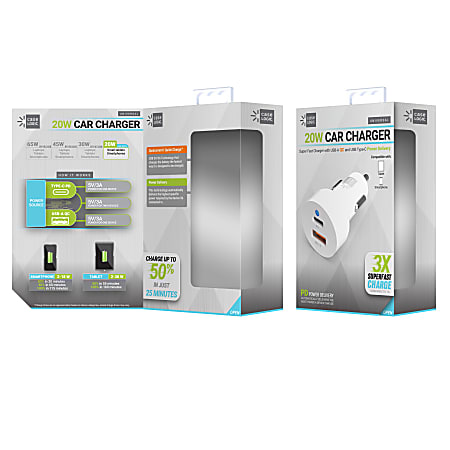 Bytech Case Logic Mobile Charger, 20W, White, CLPDV1102WT