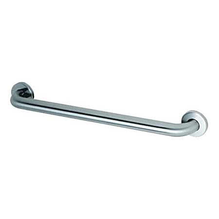 Bobrick Straight Stainless-Steel Grab Bar, 1-1/2" x 24", Silver