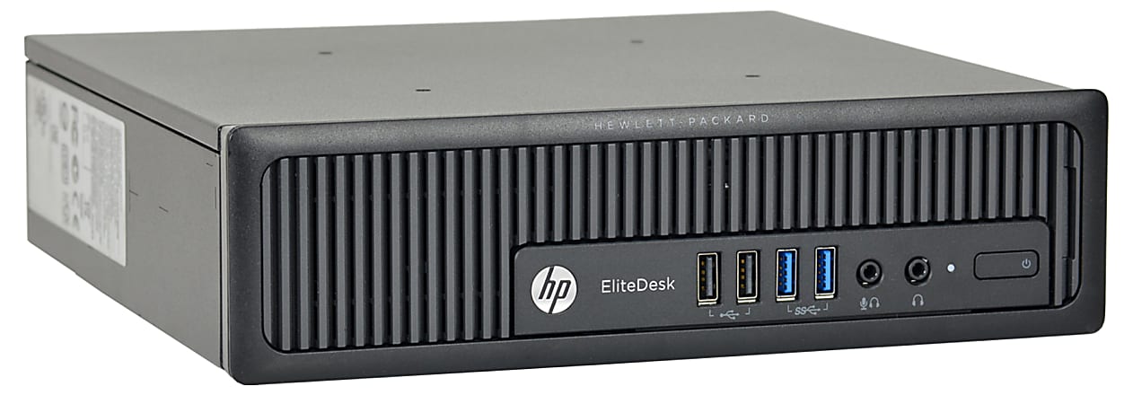 HP EliteDesk 800 G1-USFF Refurbished Desktop, Intel® Core™ i5, 8GB Memory, 256GB Solid State Drive, Windows® 10, OD2-0292