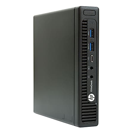 HP EliteDesk 800 G2-Mini Refurbished Desktop PC, Intel® Core™ i5, 8GB Memory, 256GB Solid State Drive, Windows® 10 Pro