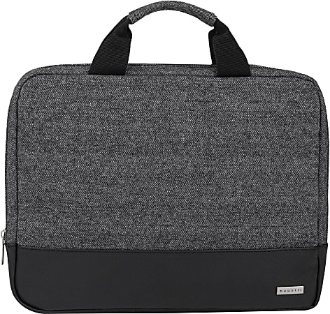 Bugatti Laptop Sleeve With 15.6" Compartment, Gray/Black