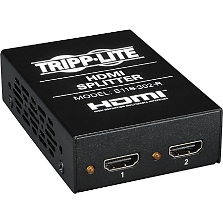 Tripp Lite 2-Port HDMI DVI-D Splitter 1080p Video Resolution TAA GSA