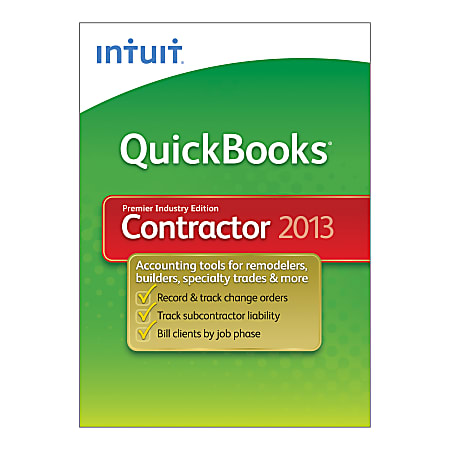 QuickBooks® Premier Contractor 2013, Traditional Disc