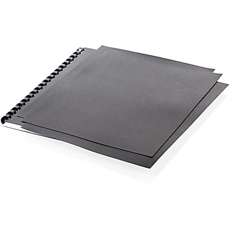 Mead Clear View Letter No Presentation Cover - 8 1/2" x 11" - Black - 125 / Box