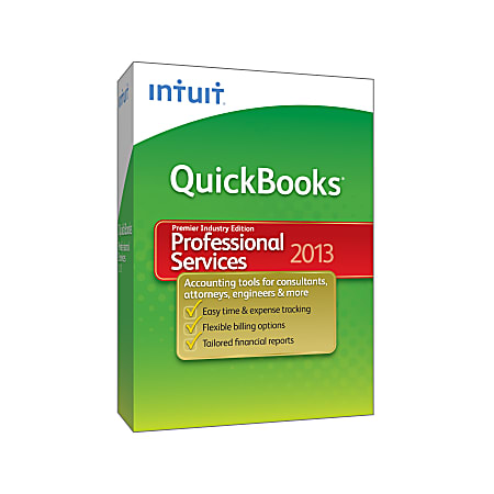 QuickBooks® Premier Professional Services 2013, Traditional Disc