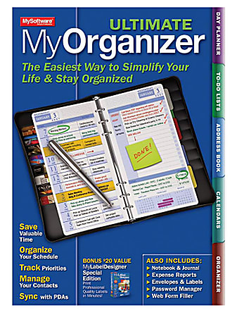 Avanquest Software MyOrganizer Ultimate, Windows® Compatible, ESD