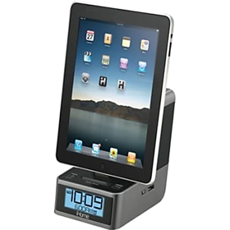 iHome iD37GZC Dual Alarm Stereo Clock Radio in Black