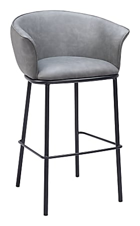 Zuo Garston Barstool, Gray
