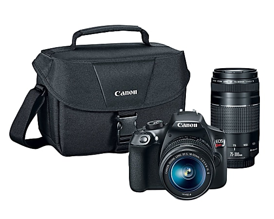 Canon EOS Rebel T6 18.0-Megapixel Digital SLR Camera Kit With 18-55 mm IS II And 75-300 mm III Lenses, 1159C008