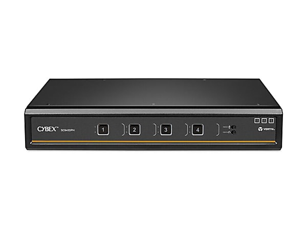 Vertiv Cybex SC900 Secure KVM | Dual Head | 4 Port Universal and DPP | NIAP version 4.0 Certified - Secure Desktop KVM Switches - SC945DPH400