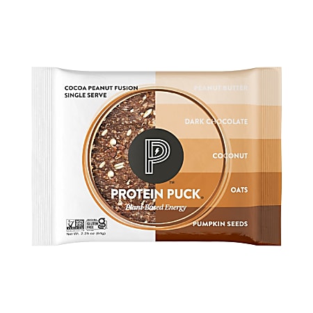 Protein Puck, Cocoa Peanut Fusion - Chocolate Peanut Butter - 16-2.25 oz