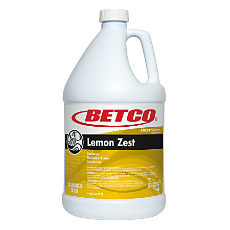 Betco® Best Scent Odor Eliminator Concentrate, Lemon Zest Scent, 128 Oz, Case of 4