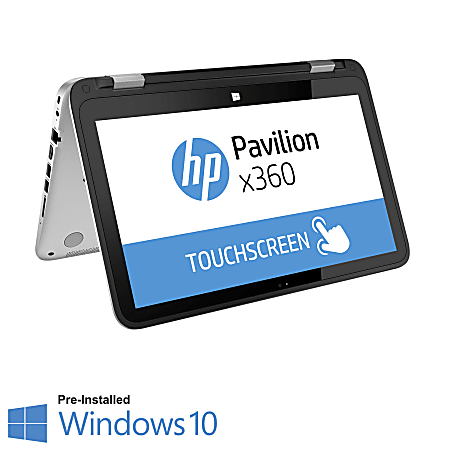 HP Pavilion x360 13-a000 13-a012cl 13.3" Touchscreen LCD 2 in 1 Notebook - AMD A-Series A8-6410 Quad-core (4 Core) 2.40 GHz - 6 GB DDR3L SDRAM - 750 GB HDD - Windows 8.1 64-bit - 1366 x 768 - Convertible - Natural Silver, Ash Silver - Refurbished