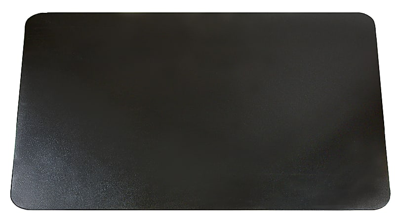 Artistic™ Eco-Black™ Desk Pad With Antimicrobial  Protection, 19" H x 24" W, Black