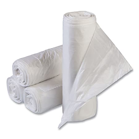 Interplast Group High Density Commercial Can Liner Value Pack, 16 gal, 0.27 mil, 7 mic, 24" x 31", Clear, Interleaved Roll, 50 Bags/Roll, 20 Rolls/CT