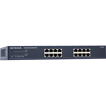 NETGEAR 16-Port 1G Smart Managed Plus PoE+ Switch, 85W, JGS516PE - 16 Ports - 10/100/1000Base-T - 2 Layer Supported - Desktop - Lifetime Limited Warranty