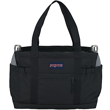 jansport bucket bag Jansport 600 Denier Polyester Large Day Tote 14 H x 19 W x 7 D 100percent  Recycled Black