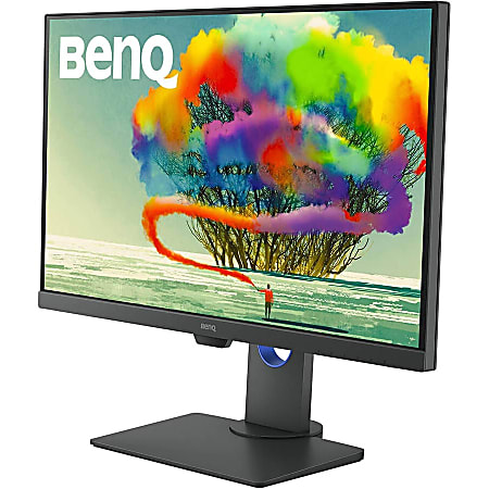 BenQ PD2705Q 27" Class WQHD LCD Monitor - 16:9 - Dark Gray - 27" Viewable - In-plane Switching (IPS) Technology - WLED Backlight - 2560 x 1440 - 16.7 Million Colors - 300 Nit - 5 ms - GTG Refresh Rate - Speakers - HDMI - DisplayPort