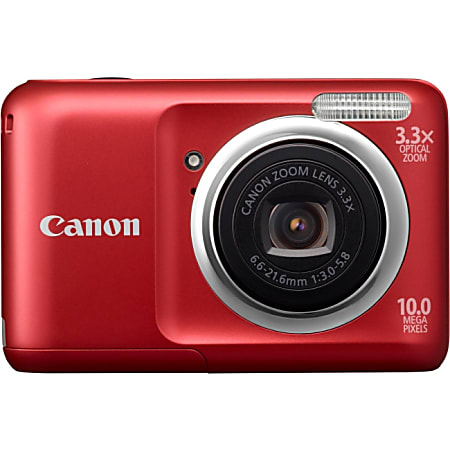 Canon PowerShot A800 10 Megapixel Compact Camera - Red