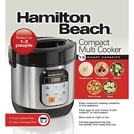 Hamilton Beach 12-Cup Blue Rice Cooker with Multi-Function Settings 37561 -  The Home Depot