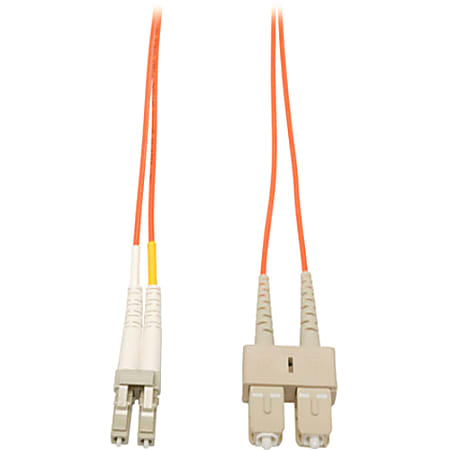 Tripp Lite 7M Duplex Multimode 62.5/125 Fiber Optic Patch Cable LC/SC 23' 23ft 7 Meter - LC - SC - 22.97ft - Orange
