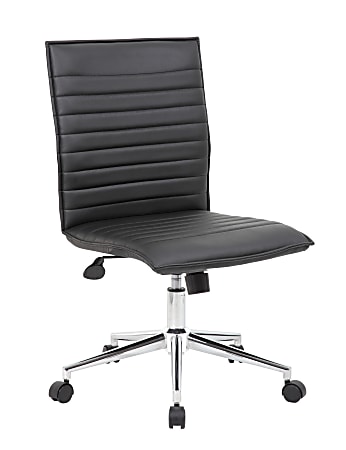 BOSS Office Products Black Mesh Back and Seat Cushions Black Base