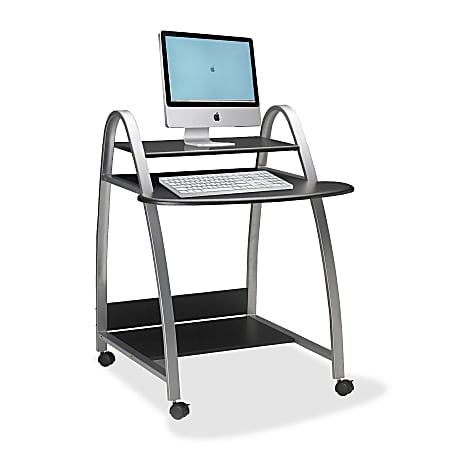 Mayline® Arch 29"W Computer Desk Cart, Anthracite