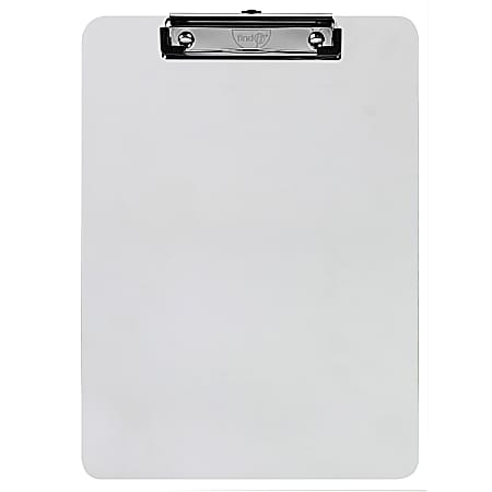 Find It Clipboards, 4-1/2" x 10", White, Pack Of 10 Clipboards