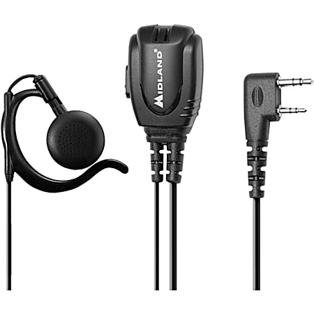 Midland BizTalk BA3 Concealed Headset - Mono - Wired - Earbud, Over-the-ear - Monaural - In-ear - Black Midland BizTalk BA3 Concealed Headset - Mono - Wired - Earbud, Over-the-ear - Monaural - In-ear - Black