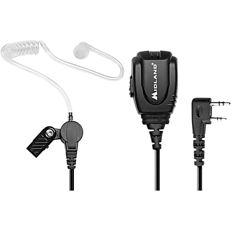 Midland BizTalk BA3 Concealed Headset - Mono - Wired - Earbud, Over-the-ear - Monaural - In-ear - Black Midland BizTalk BA3 Concealed Headset - Mono - Wired - Earbud, Over-the-ear - Monaural - In-ear - Black